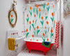 _Red Tulip Shower Curtain_2